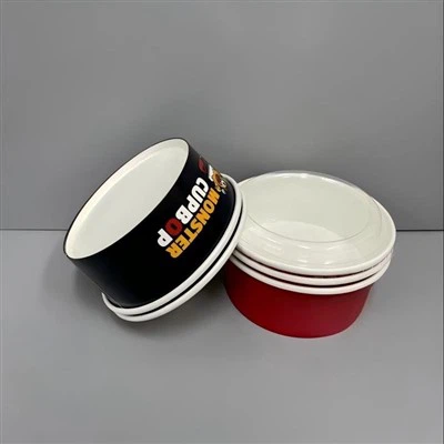 750ml 맞춤형 인쇄 원형 종이 그릇