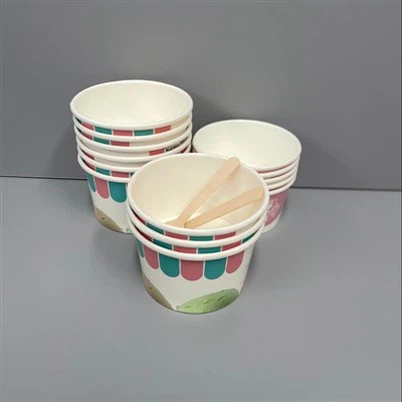 8oz 관례에 의하여 인쇄되는 아이스크림 종이컵